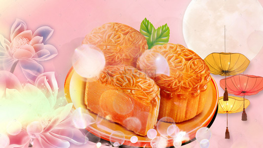中秋饮食背景图片-中秋饮食背景素材图片-千库网
