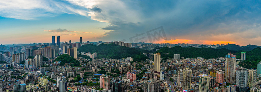 贵阳城市摄影照片_贵阳城市建筑航拍全景摄影图