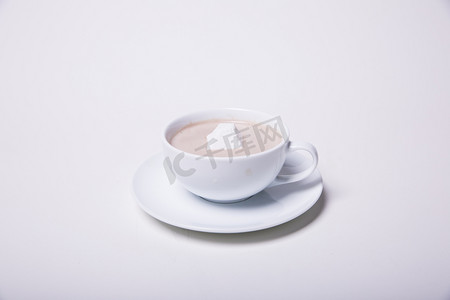 热饮糖块咖啡饮品摄影图