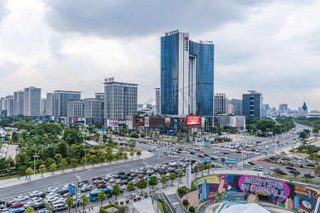 东莞鸿福路城市风光摄影图