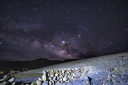 夜空星空摄影图