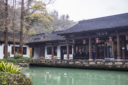杭州植物园建筑摄影图