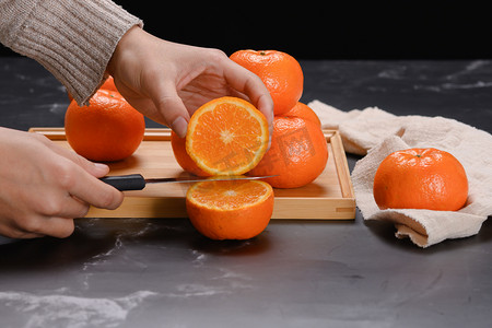 水果橙子橘子摄影图