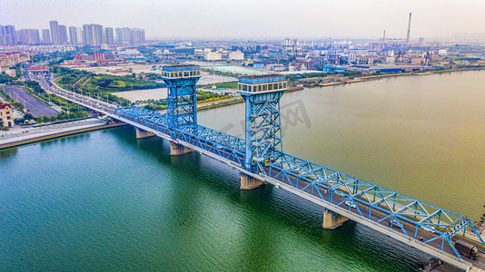 天津海门大桥摄影图