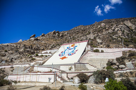 西藏特色建筑风光摄影图