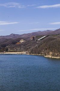 河南信阳摄影照片_河南省平顶山市鲁山县西尧山风景名胜昭平湖摄影图