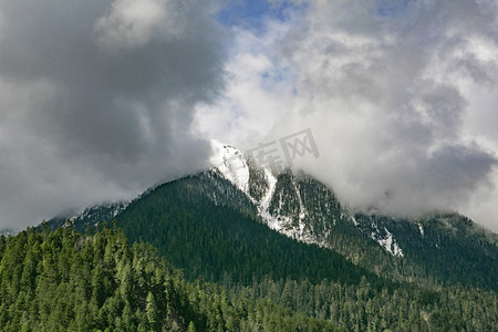 西藏山峰山峦风景摄影图