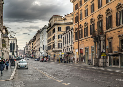 古老的罗马街头摄影图