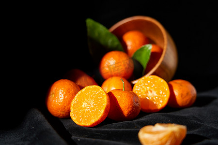 新鲜蔬果摄影照片_砂糖橘摄影图