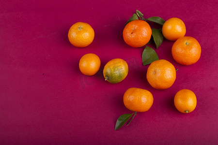 新鲜水果桔子摄影图配图