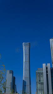 都市风景摄影照片_地标性建筑高清中国尊摄影图