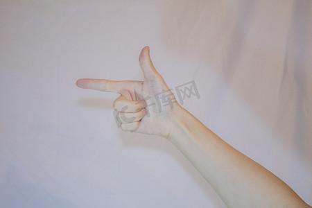 数字手势八背景图