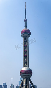 上海地标东方明珠电视塔摄影图