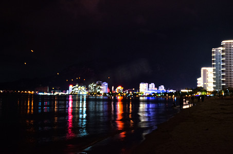 巽寮湾夜晚摄影图