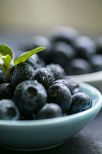 蓝莓黑桑葚摄影照片_蓝莓摄影图