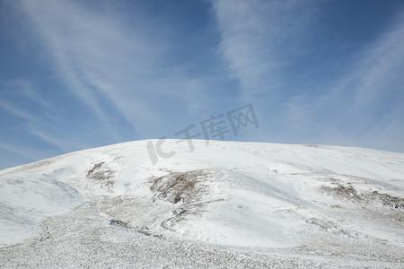 景区雪和山摄影图