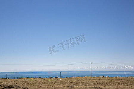 青海湖风景区景观摄影图