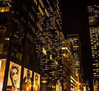 不夜城纽约建筑摄影图