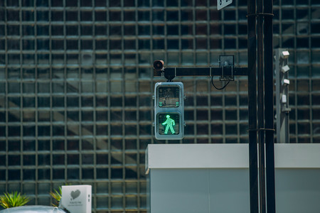 东京的红绿灯摄影图
