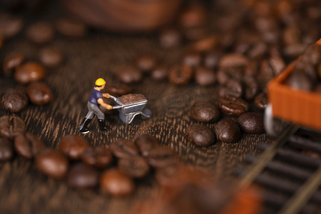 咖啡豆摄影图