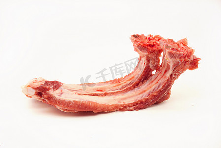 生鲜猪肉排骨摄影图