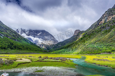 自然景观山川河流摄影图