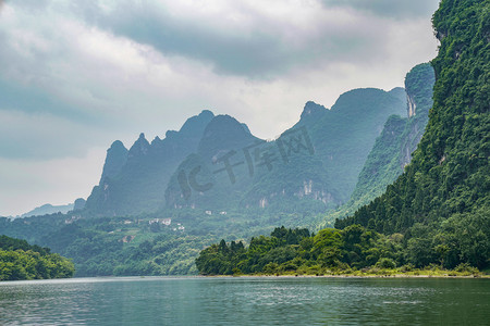 夏天摄影照片_桂林山水摄影图