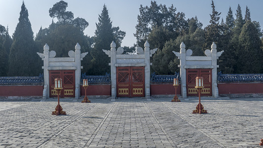 树木宣传摄影照片_北京皇家祭祀祈福场所天坛摄影图