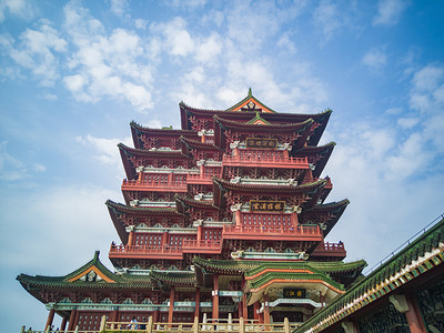 古代楼宇高清风景图摄影图