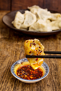 粤菜美食卡通摄影照片_美食水饺摄影图