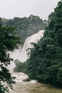 贵州黄果树瀑布自然风景摄影图