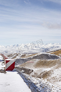 景区雪和山摄影图