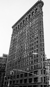 雄伟的纽约熨斗大厦摄影图