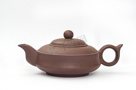 紫砂茶壶摄影图