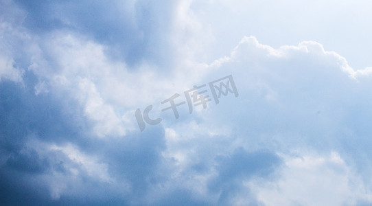 白云天空自然风景摄影图