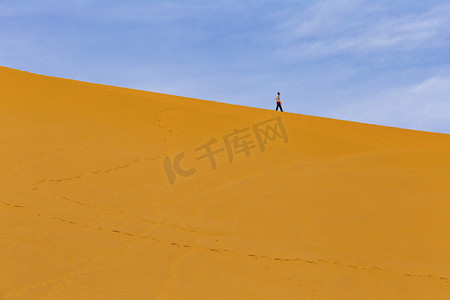 中卫沙坡头沙漠摄影图