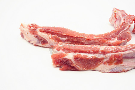 炭烧澳洲牛肋骨摄影照片_猪肉排骨摄影图