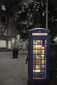 城市摄影照片_伦敦电话亭摄影图