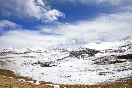 冰山图摄影照片_西藏雪山风景摄影图