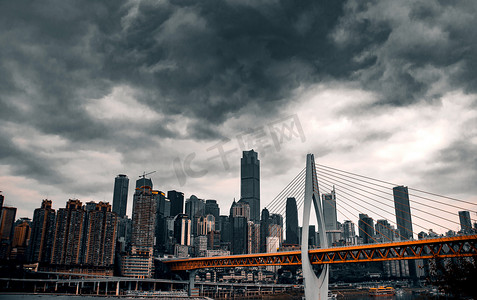 山城千厮门大桥摄影图