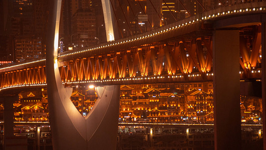 重庆千厮门大桥摄影图