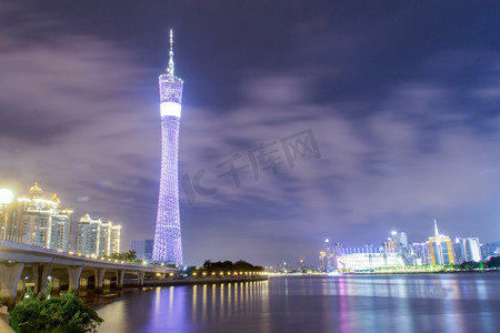 广州塔旅游摄影照片_广州塔城市夜景风光摄影图