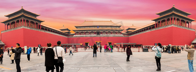北京故宫博物馆古建宫殿摄影图