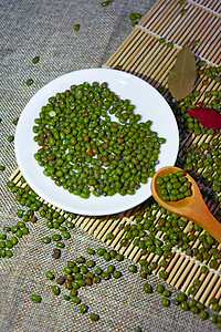 绿豆食材五谷杂粮摄影图