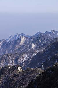 狐狸远景摄影照片_河南省平顶山市鲁山县尧山群山自然风光风远景摄影图