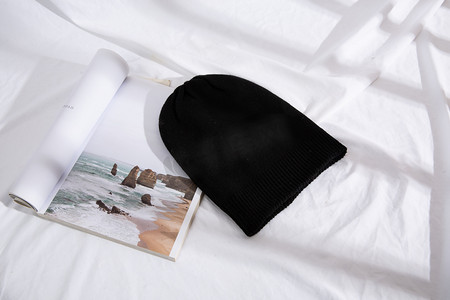 毛线帽子摄影图