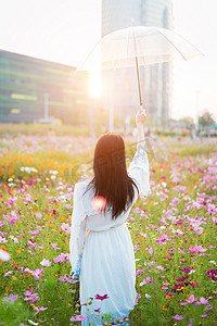 三八妇女节文艺摄影照片_阳光女孩少女