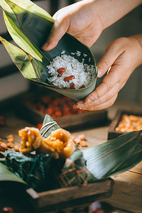 粽子摄影照片_节日端午节粽子美食摄影图