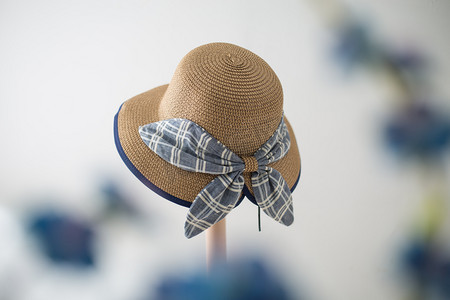 夏天凉帽遮阳帽摄影图