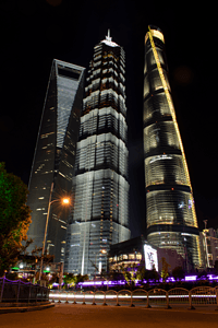 海外宣传单摄影照片_魔都夜景摄影图